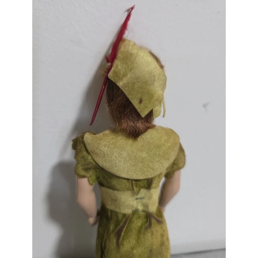 Vintage 1950s Walt Disney Peter Pan Duchess Doll w/Knickerbocker Stand VguC
